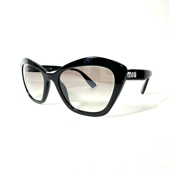 Authentic MIU MIU Black Cat Eyes Sunglasses - Picture 2 of 8